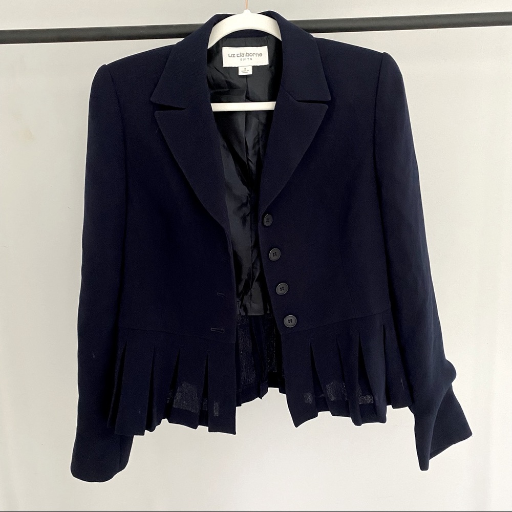Liz Claiborne Navy Suit Jacket